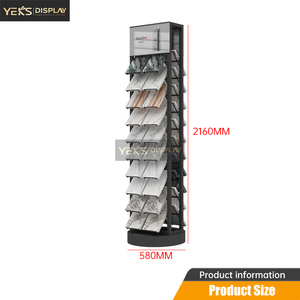 Kim Loại hiển thị đứng kệ có thể gập lại sang trọng freestanding đá gạch triển lãm giải pháp hội trường tùy chỉnh yeks xdl268 mô hình showroom - Product Image 2