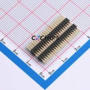 X1322WV-2x22H-C40D30-E80 Pin Header Through hole Component (THT),P=1.27mm Connector 2x22P 1.27mm 1.27mm Pin Header - Product Image 1