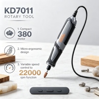 Outil rotatif à vitesse réglable 22000 tr/min avec 51 embouts de gravure, de meulage et de polissage pour machine à graver et à polir
