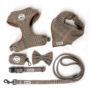 Kit de Arnés de Noble Pet Boutique con Logotipo de Marca Personalizado, Correa para Perro de Tartán Primaveral y Collares Cómodos para Cachorros - Product Image 2