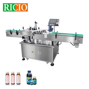 Equipo Aplicador Automático de Etiquetas para Botellas Cilíndricas, Máquina Etiquetadora Autoadhesiva, Etiquetadora Rotativa con Posicionamiento de Disco Estrella - Product Image 1