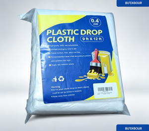 Bâche anti-poussière en polyéthylène transparente, toile de protection en plastique pour la peinture - Product Image 1
