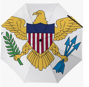 Parapluie drapeau de Saint-<span class=keywords><strong>Vincent</strong></span>-et-les-Grenadines, imperméable, automatique, pour l'extérieur, avec bouton d'ouverture et de fermeture automatiques, revêtement anti-UV - Product Image 5