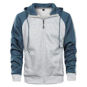 Sweat à capuche zippé pour homme avec broderie 3D Sweat à capuche décontracté à manches longues en tricot surdimensionné d'automne - Product Image 5