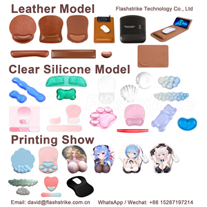 Alfombrilla de Ratón Ergonómica de Gel de Silicona con Reposamuñecas, Forma Irregular, para Oficina, Impresión Personalizada, en Existencia - Product Image 4