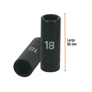 BOX 6 Douilles longues 1/2" à six pans 18mm, TRUPER - Product Image 2