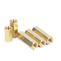 Entretoises hexagonales filetées femelles en laiton M2-M8 4-40 6-32 8-32 10-24 10-32 1/4-20, longueur 95 mm