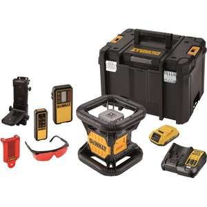 Niveau laser rotatif Dewalt DCE079D1R QW, faisceau rouge, précision 1/8 po, kit d'outils auto-nivelant avec batterie et étui - Product Image 1