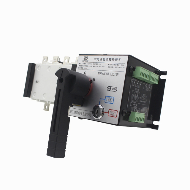 Dual Power Automatic Transfer Switch 100A 4P for Solar Power PC Type CE Certified