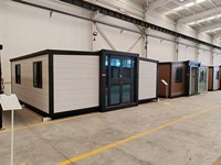 Maison conteneur détachable préfabriquée, bâtiment modulaire portable pour dortoir et bureau sur chantier