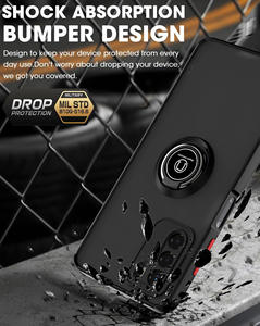 Lichicase Frosted Straight Edge PC TPU 2 en 1 contraportada para <span class=keywords><strong>Oppo</strong></span> Reno 11 Anti-drop Hidden Kickstand Phone Case - Product Image 5