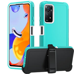 Étui de défense anti-chute robuste pour Xiaomi <span class=keywords><strong>Redmi</strong></span> Note 11Pro 4G/5G couverture de téléphone multicouche avec clip de ceinture - Product Image 6
