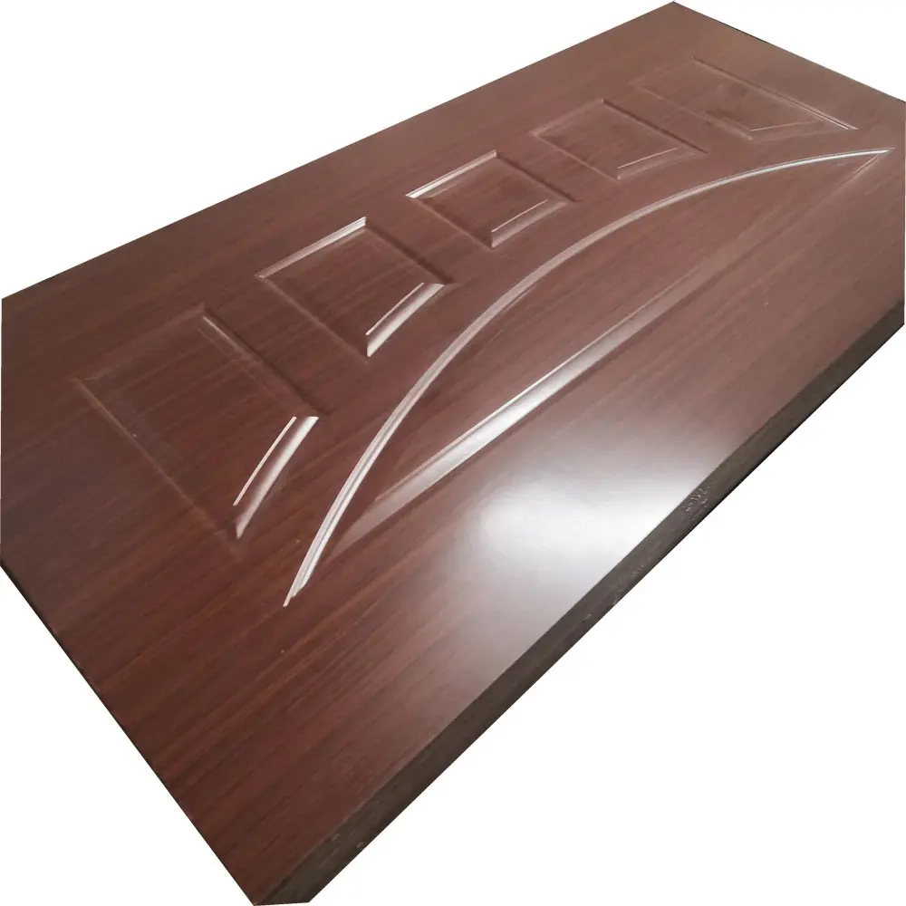 2.7mm 4.2mm natural wood veneer molded indoor hdf door skin melamine hdf door skin