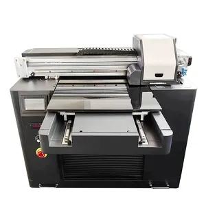 Goedkope Tafelblad Desktop One Head A2 4575 Digitale UV-Labels Logo Flatbed Printer Met Witte Inkt