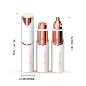 Conduroma Épilateur Facial pour Sourcils pour Femmes : Épilateur Rechargeable 2 en 1 pour Sourcils et Rasoirs Faciaux pour Femmes - Product Image 3
