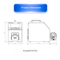 Pompe péristaltique de remplissage de liquide basse pression à écran tactile, réglage en ligne précis du débit, moteur sans balais CC 4,3 pouces SIGNAL