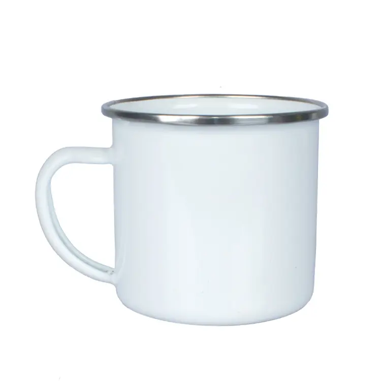 350ml sublimation blanc émail café tasse presse de la chaleur pour le cadeau camping publicité 120ml 280ml 200ml 480ml 500ml 750ml 1000ml 400