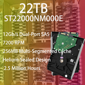 Disque dur d'entreprise ST22000NM000E 22 To 3,5 pouces 7200 tr/min 256 Mo de cache SATA 12 Gbit/s Hélium CMR pour serveur de centre de données - Product Image 1