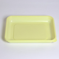 Petite boîte rectangulaire transparente en plastique de qualité alimentaire pour pâtisserie, avec gaufrage et vernissage, pour donuts et tiramisu (usage commercial)