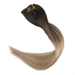 <span class=keywords><strong>Yamei</strong></span>-extensiones de cabello humano Remy, doble estiramiento, 120g, 160g, 220g, Clip de encaje - Product Image 2