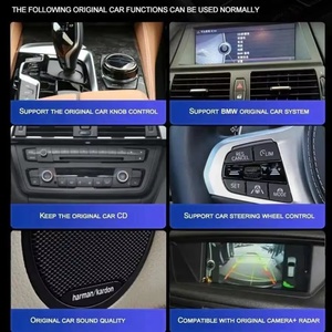 Écran multimédia vidéo Android 14 de 12,3 pouces pour BMW Série 5 E60 2003-2010 CCC CIC, autoradio avec CarPlay sans fil automatique - Product Image 3