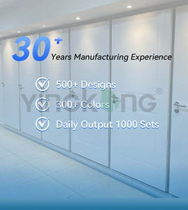 <span class=keywords><strong>Porte</strong></span> Intérieure Yingkang en Bois Peinte, Panneau WPC, <span class=keywords><strong>Porte</strong></span> en PVC pour Salle de Bain et Hôtel - Product Image 5