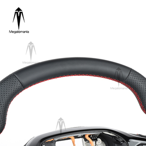 พวงมาลัยหุ้มหนังแท้แบบสั่งทำพิเศษ เหมาะสำหรับ Ford Transit Tourneo C-MAX Kuga St V348 Mk8 ปี 2018 2019 2023 <span class=keywords><strong>2021</strong></span> 2022 - Product Image 2