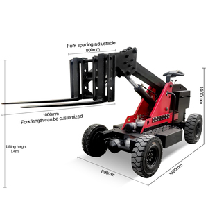 מלגזה חדשה כבדה עם הנעה לכל הגלגלים (AWD) למערכת הרמת תופים הידראולית תעשייתית, בעלת יכולת שטח קשה ויכולת שטח מחוספס לטיפול בתופי שמן - Product Image 1
