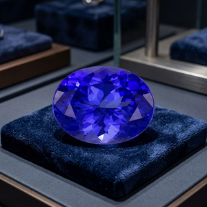10X14mm พลอย tanzanite เจียระไนแบบธรรมชาติทรงรี - Product Image 4