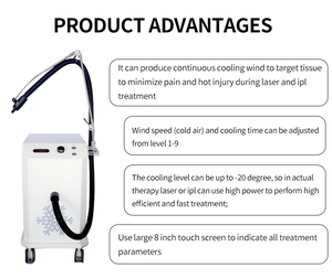 Système de refroidissement cutané à air froid en métal pour la protection de la peau pendant les traitements au laser haute énergie, évitant les brûlures et réduisant la douleur - Product Image 5