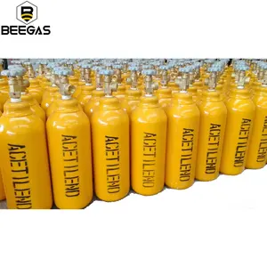 Cilindro sem costura, alta qualidade, 40bar, alta pureza, 99.9% pureza, 40l, gás acetileno - Product Image 1