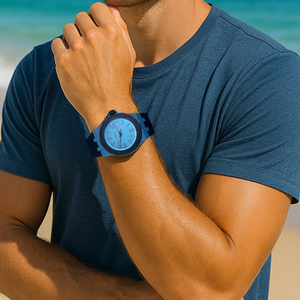 Thân Thiện Với Môi Kính Quay Số Không Thấm Nước Bền Tối Giản Unisex Sang Trọng Tùy Chỉnh Mới Thời Trang Cổ Điển Nhựa Thạch Anh Đồng Hồ - Product Image 6