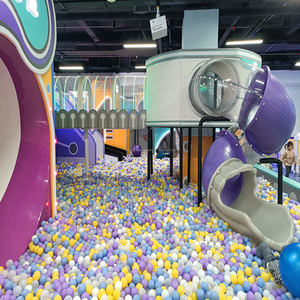 Trong nhà mềm nhựa trẻ em vui chơi giải trí công viên sân chơi với leo núi & bóng Pit & trượt cho trung tâm mua sắm - Product Image 5