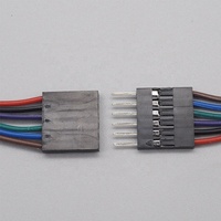 Konektor Kabel Dupont Pitch 2.54mm Kustom, Rakitan Kabel Jumper 2/3/4/5/6/7/8 Pin