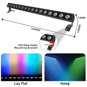 Tường máy giặt ánh sáng 16*5 Wát RGB Color Changing tuyến tính <span class=keywords><strong>Led</strong></span> thanh ánh sáng cho ngoài trời & chiếu sáng trong nhà dự án - Product Image 3