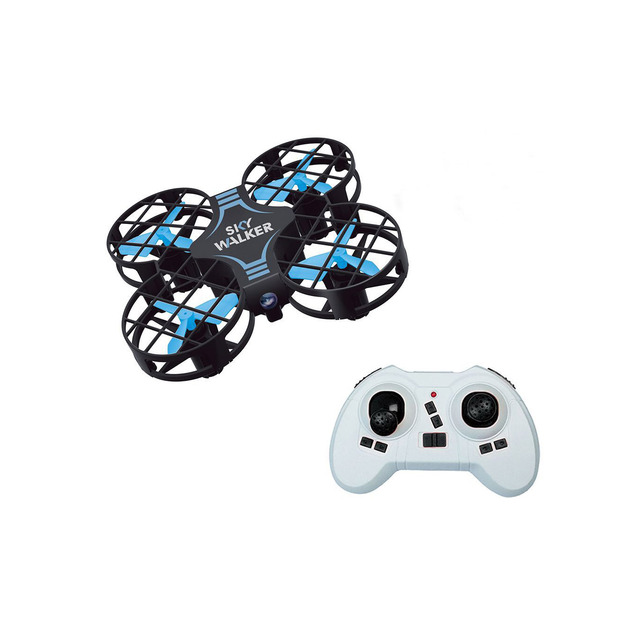 Blue Indoor-Outdoor Mini Drone for Kids-RC Pocket Quadcopter Altitude Hold Headless Mode 3D Flip Speed Adjustment Plastic