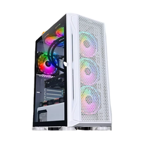 Boîtier de jeu ZeroMaster Black M-ATX & ATX Full Tower avec alliage d'aluminium, 8 ventilateurs, support GPU 320 mm pour les passionnés