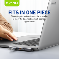 BAVIN Alloy Material Manufacturer Hub22 Usb3.0 5gbps Tipe c 4 port Usb hub untuk komputer Laptop