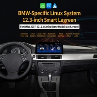 Layar Sentuh 12.3'' Apple Carplay Android AUTO GPS USB Sistem Linux untuk BMW Seri 3 2007-2011 (Model Dasar Tanpa Layar) Dashboard