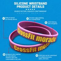 Bracelets en silicone et nylon imperméables personnalisés en gros avec logo, taille et couleur sur mesure pour activités promotionnelles