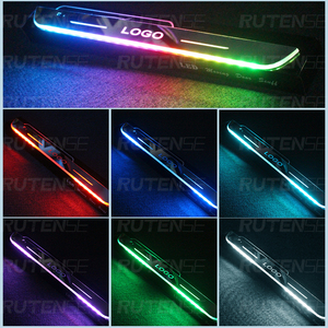 RUTENSE car atmosphere lights welcome Sill Light lampada a pedale ricaricabile dream color Wireless LED <span class=keywords><strong>luci</strong></span> Decorative per porte <span class=keywords><strong>auto</strong></span> - Product Image 6