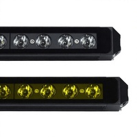 Barre lumineuse LED à une seule rangée de 8 pouces, 36W, 1440LM, ultra-mince, pour Jeep Wrangler, Toyota Tacoma, Hilux, montage sur pare-chocs ou grille