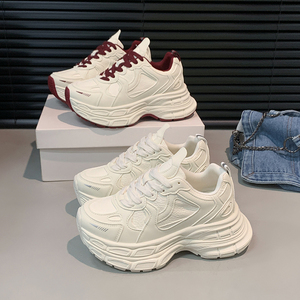 Zapatillas Deportivas Casuales para Mujer, con Aumento de Altura, Primavera-Otoño, Cómodas, Antideslizantes, para Caminar - Product Image 4