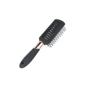 Özel etiket saç fırçası saç düzleştirici fırçalar için düz kıvırcık anti-karışıklığı derisi masaj kuaför tarak berber aracı - Product Image 6