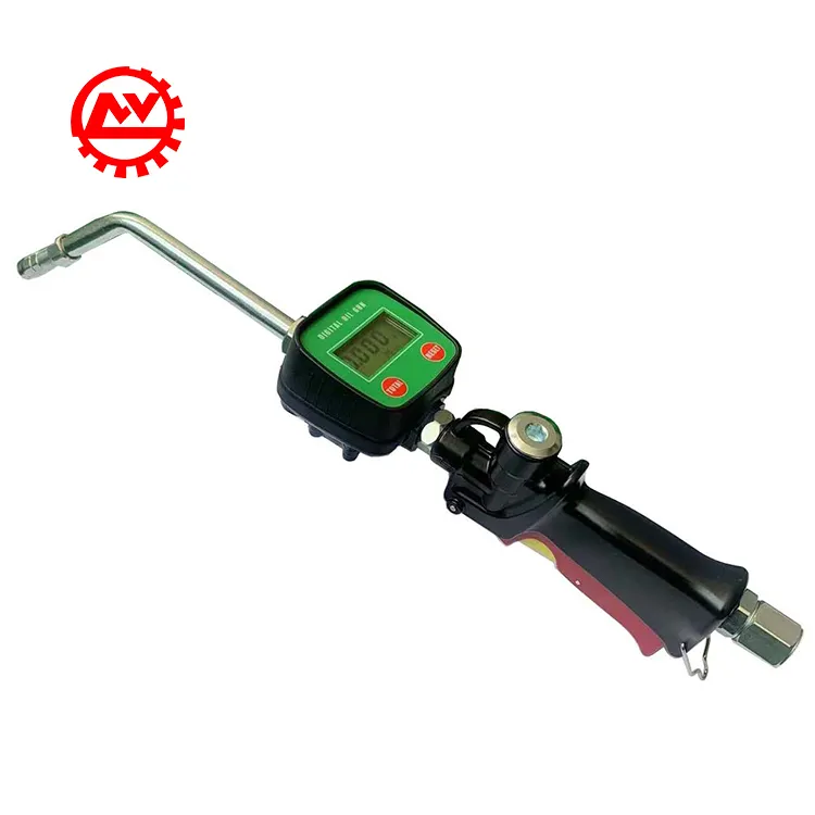 Pneumatic Electric Motor Engine Oil Dispenser High Accuracy Electronic Flow Control Valve Digital Oil Meter Gun