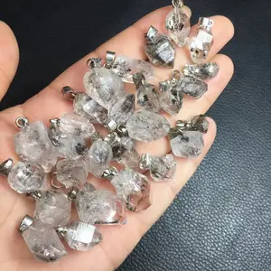 Оптовая продажа, подвеска из натурального хрусталя, подвеска-сырец herkimer diamond