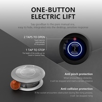 Prise de courant motorisée escamotable pour plan de travail de cuisine, prise de courant intégrée dissimulée, prise de courant de table relevable, USB-C, charge rapide