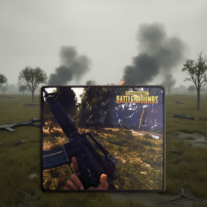 PlayerUnknown'<b>s</b> Battlegrounds Gaming <b>Mouse</b> Pad 25x21 Cm With Rifle Design For Pc And Laptop Use - Product Image 3