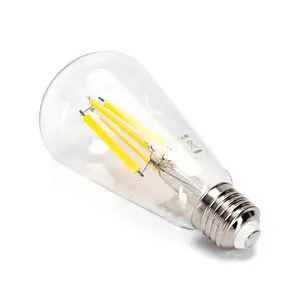 Ampoule LED à filament ST64 E27 16W transparente, économe en énergie, longue durée de vie, illumine les ambiances avec style et confort. - Product Image 2