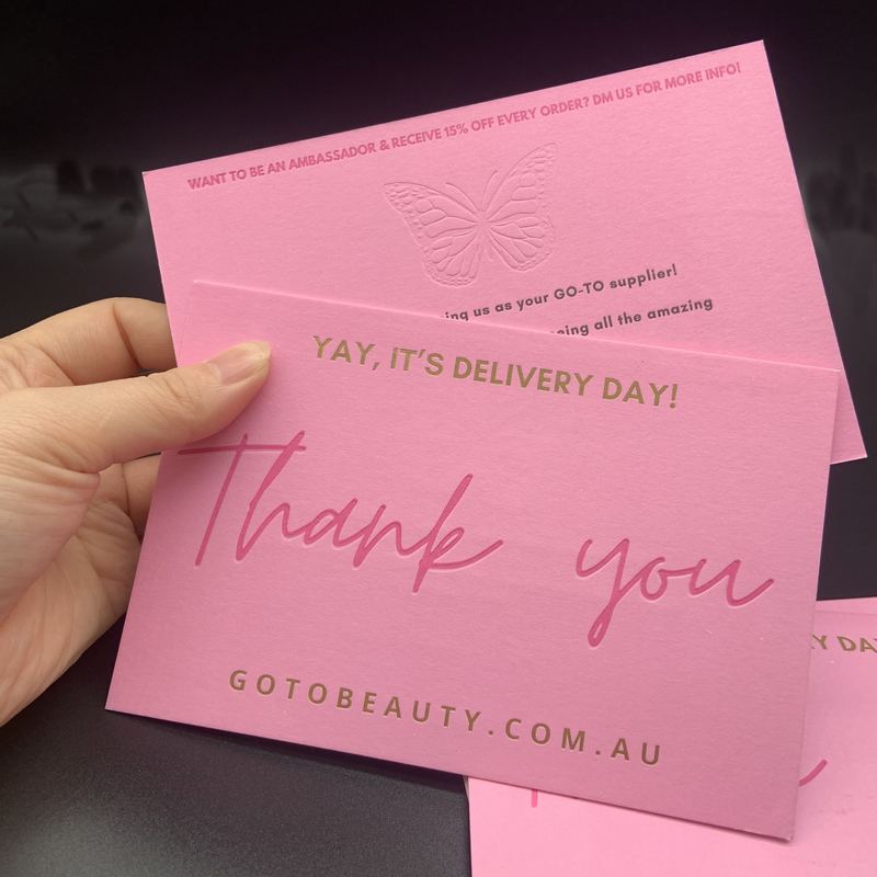 Custom Luxury Cotton Paper Cardboard Gold